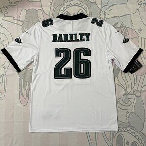 Philadelphia Eagles NFL No. 26 Barkley White Jersey
